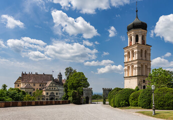 Schloss Heiligenberg am Bodensee; Deutschland - obrazy, fototapety, plakaty