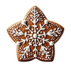 Gingerbread isolated transparent background, PNG.