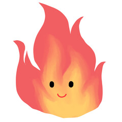 red devil cute flame