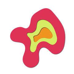 3d Abstract Paper Cut