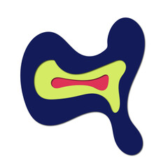 Fototapeta premium 3d Abstract Paper Cut