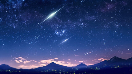 Fototapeta premium A night sky full of stars