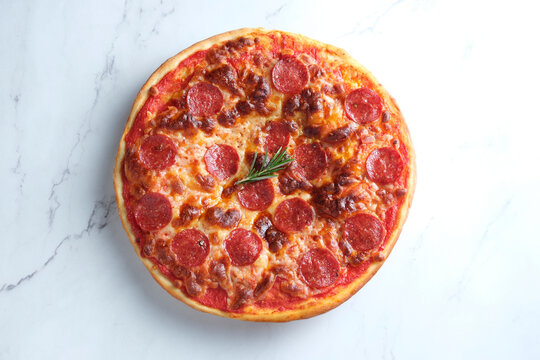 Pepperoni pizza dish