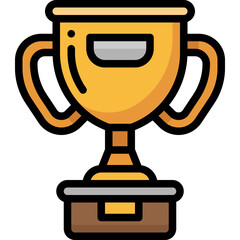 trophy filled outline icon
