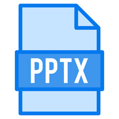 PPTX file format extension icon