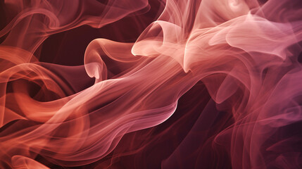Fototapeta premium maroon smoke gracefully curling in the air, Generative AI
