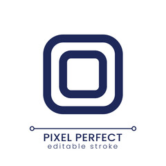 Background template pixel perfect linear ui icon. Video editing platform. Footage change. Premade layout. GUI, UX design. Outline isolated user interface element for app and web. Editable stroke