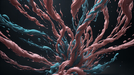 Abstract color spash