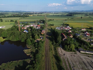 
Railroad tracks