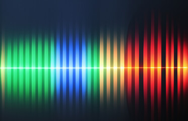 sound waves light effect on dark background