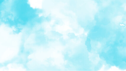 Abstract blue watercolor background.Hand painted watercolor. vector