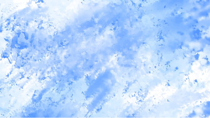 Abstract blue watercolor background.Hand painted watercolor. vector