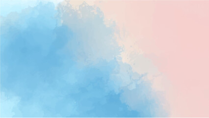 Abstract blue watercolor background.Hand painted watercolor. vector