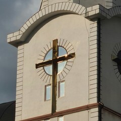 A clock on a tower