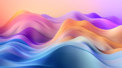 Colourful abstract desktop computer and laptop wallpaper.  Colourful mountain wave  background.