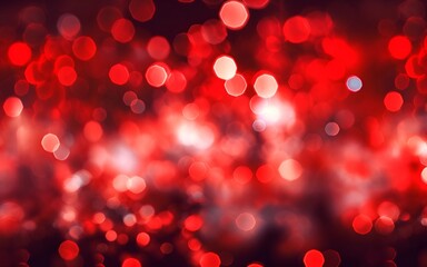 Red color abstract bokeh background