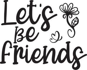 Obraz premium best friends svg