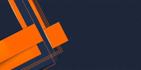 Abstract black polygon red light futuristic technology design background vector illustration