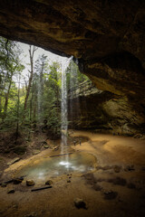waterfall in the cave