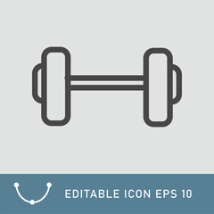 barble for health editable stroke, logo, flat vector icon for apps and websites. Editable File EPS10