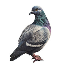 Pigeon Character Sticker, Generative AI