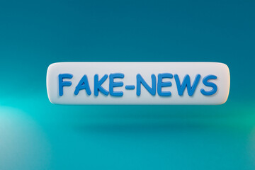 floating chat symbol for phone application on colorfull infinite background; todo list icon symbol fake news; 3d illustration