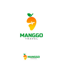 Template manggo travel logo, simple modern logo manggo vector 