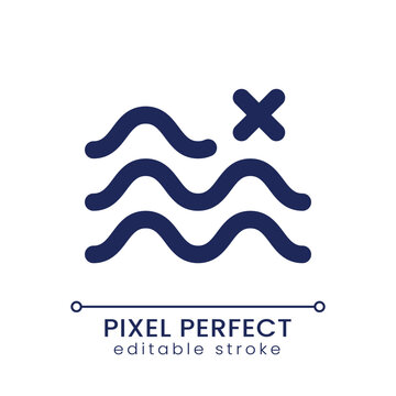 Remove float effect pixel perfect linear ui icon. Cancel footage change. Delete levitating transition. GUI, UX design. Outline isolated user interface element for app and web. Editable stroke