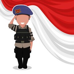 cute police character cartoon