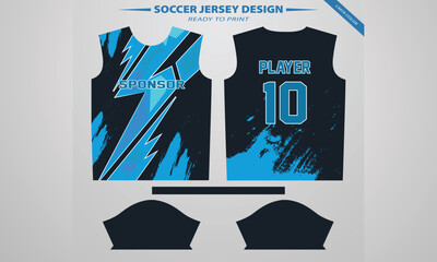 Vector sports jersey design for sublimation print