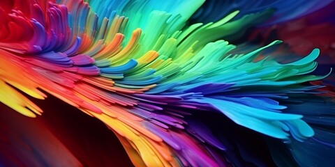 Fototapeta na wymiar the Creativity Digital Colorful Paints in Abstract Art and Exploring Design, Generative AI.