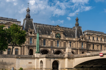 Fototapeta na wymiar View from the River Seine, Paris, France