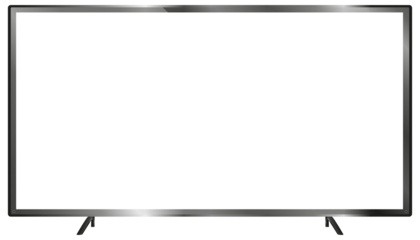4K TV Flat Screen lcd,Oled,Plasma, Realistic 3D Model White Blank Monitor Display Mockup,Empty Television Template Wide flatscreen Monitor hanging on the wall,Design element for Catalog,Web Site