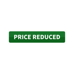 Price Reduced In Green Color Rectangle Shape For Promotion
