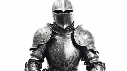 Medieval knight suit of armor protection