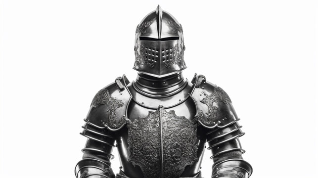 Medieval knight suit of armor protection