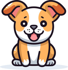 Obraz premium Portrait of a smiling dog