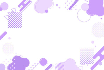 背景イラスト_メンフィス_紫