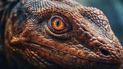 Fototapeta premium Close up of a giant komodo