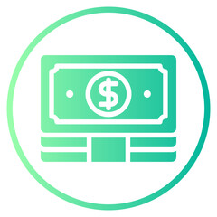 cash gradient icon