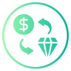 exchange gradient icon