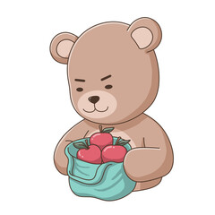 brown teddy bear Eco bag