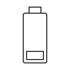 one strip of battery icon , battery icon. Vector illustration. stock image.