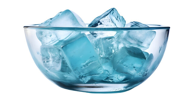 Bowl Of Ice On Transparent Background Png