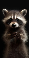 Fototapeta premium raccoon baby