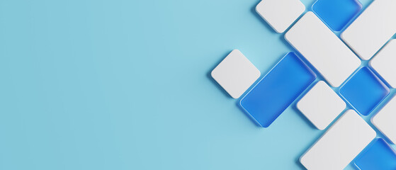 blue cube abstract background wallpaper