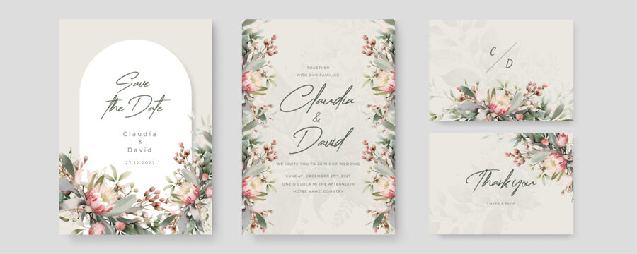 colorful colourful floral flower vector elegant hand drawing wedding invitation floral design watercolor