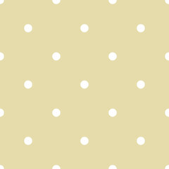 Beige and White Large Polka Dots Pattern Repeat Background
