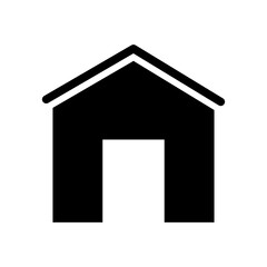 garage Icon. Vector illustration. stock image.