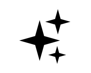Vector sparkle icon. Star, shine symbol, illustration.